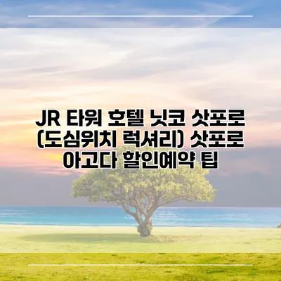 JR 타워 호텔 닛코 삿포로 (도심위치 럭셔리) 삿포로 아고다 할인예약 팁
