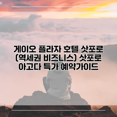 게이오 플라자 호텔 삿포로 (역세권 비즈니스) 삿포로 아고다 특가 예약가이드