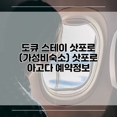 도큐 스테이 삿포로 (가성비숙소) 삿포로 아고다 예약정보