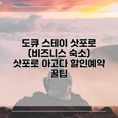 도큐 스테이 삿포로 (비즈니스 숙소) 삿포로 아고다 할인예약 꿀팁