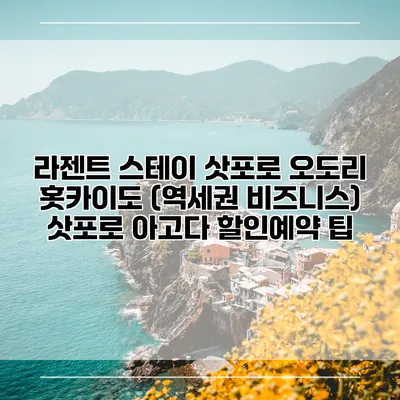 라젠트 스테이 삿포로 오도리 홋카이도 (역세권 비즈니스) 삿포로 아고다 할인예약 팁