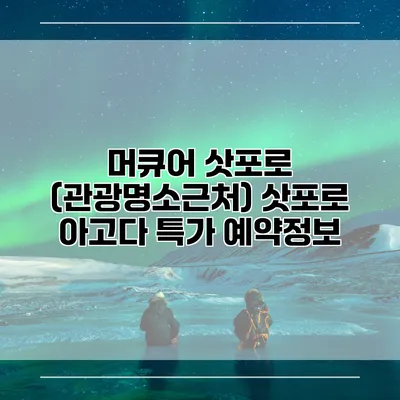 머큐어 삿포로 (관광명소근처) 삿포로 아고다 특가 예약정보