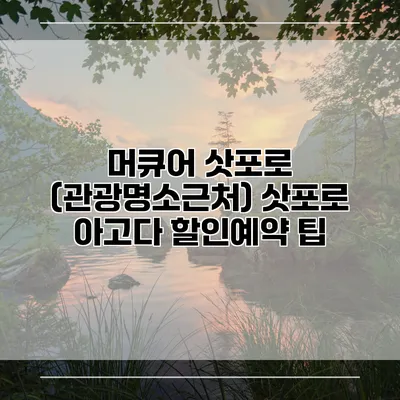 머큐어 삿포로 (관광명소근처) 삿포로 아고다 할인예약 팁