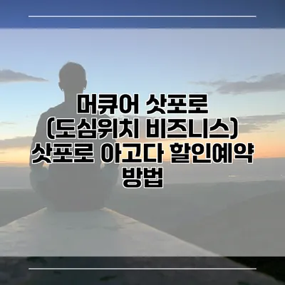 머큐어 삿포로 (도심위치 비즈니스) 삿포로 아고다 할인예약 방법