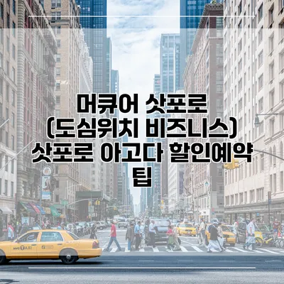 머큐어 삿포로 (도심위치 비즈니스) 삿포로 아고다 할인예약 팁