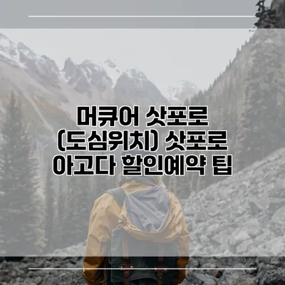 머큐어 삿포로 (도심위치) 삿포로 아고다 할인예약 팁