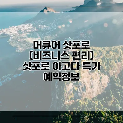 머큐어 삿포로 (비즈니스 편리) 삿포로 아고다 특가 예약정보