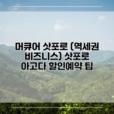 머큐어 삿포로 (역세권 비즈니스) 삿포로 아고다 할인예약 팁