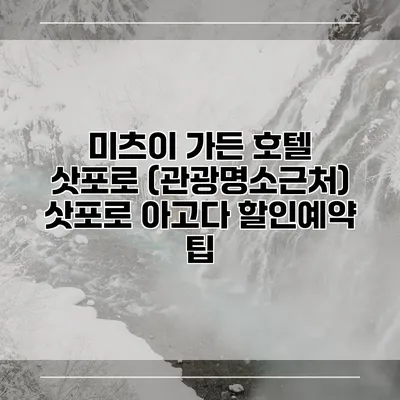 미츠이 가든 호텔 삿포로 (관광명소근처) 삿포로 아고다 할인예약 팁