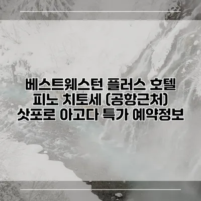 베스트웨스턴 플러스 호텔 피노 치토세 (공항근처) 삿포로 아고다 특가 예약정보