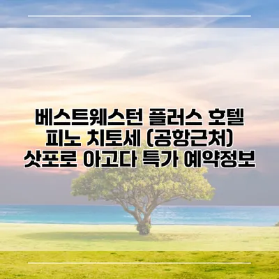 베스트웨스턴 플러스 호텔 피노 치토세 (공항근처) 삿포로 아고다 특가 예약정보