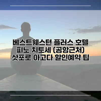 베스트웨스턴 플러스 호텔 피노 치토세 (공항근처) 삿포로 아고다 할인예약 팁