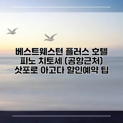 베스트웨스턴 플러스 호텔 피노 치토세 (공항근처) 삿포로 아고다 할인예약 팁