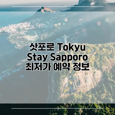 삿포로 Tokyu Stay Sapporo 최저가 예약 정보