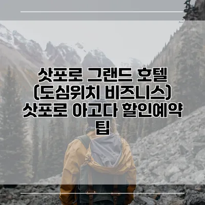 삿포로 그랜드 호텔 (도심위치 비즈니스) 삿포로 아고다 할인예약 팁