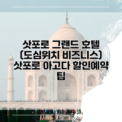 삿포로 그랜드 호텔 (도심위치 비즈니스) 삿포로 아고다 할인예약 팁