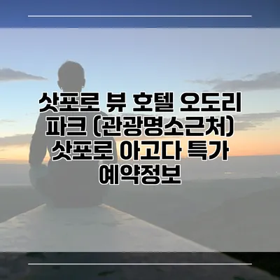 삿포로 뷰 호텔 오도리 파크 (관광명소근처) 삿포로 아고다 특가 예약정보