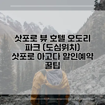 삿포로 뷰 호텔 오도리 파크 (도심위치) 삿포로 아고다 할인예약 꿀팁