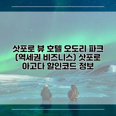 삿포로 뷰 호텔 오도리 파크 (역세권 비즈니스) 삿포로 아고다 할인코드 정보