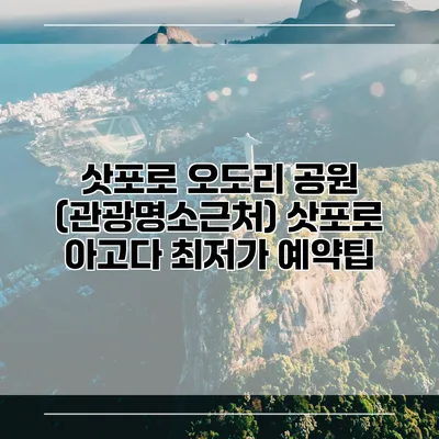 삿포로 오도리 공원 (관광명소근처) 삿포로 아고다 최저가 예약팁