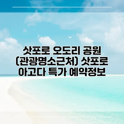 삿포로 오도리 공원 (관광명소근처) 삿포로 아고다 특가 예약정보