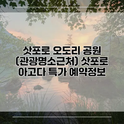삿포로 오도리 공원 (관광명소근처) 삿포로 아고다 특가 예약정보
