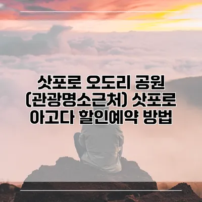 삿포로 오도리 공원 (관광명소근처) 삿포로 아고다 할인예약 방법