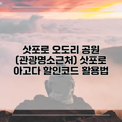 삿포로 오도리 공원 (관광명소근처) 삿포로 아고다 할인코드 활용법