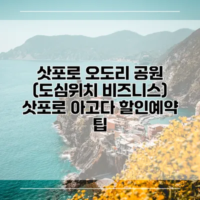 삿포로 오도리 공원 (도심위치 비즈니스) 삿포로 아고다 할인예약 팁