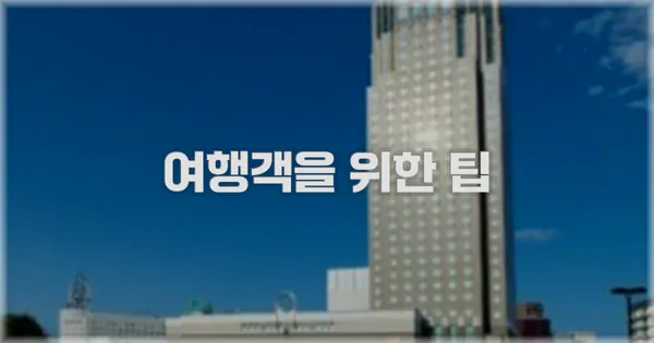 여행객을 위한 팁