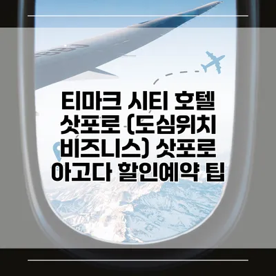 티마크 시티 호텔 삿포로 (도심위치 비즈니스) 삿포로 아고다 할인예약 팁