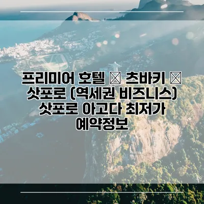 프리미어 호텔 – 츠바키 – 삿포로 (역세권 비즈니스) 삿포로 아고다 최저가 예약정보