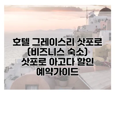 호텔 그레이스리 삿포로 (비즈니스 숙소) 삿포로 아고다 할인 예약가이드