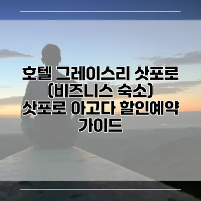 호텔 그레이스리 삿포로 (비즈니스 숙소) 삿포로 아고다 할인예약 가이드