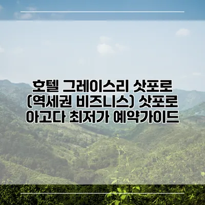 호텔 그레이스리 삿포로 (역세권 비즈니스) 삿포로 아고다 최저가 예약가이드