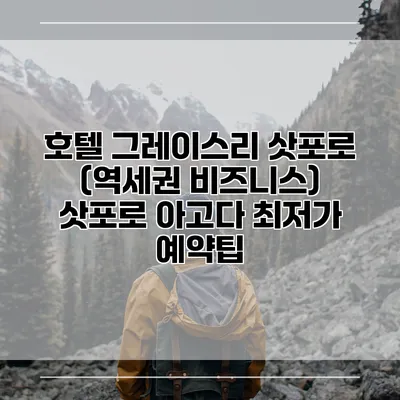호텔 그레이스리 삿포로 (역세권 비즈니스) 삿포로 아고다 최저가 예약팁