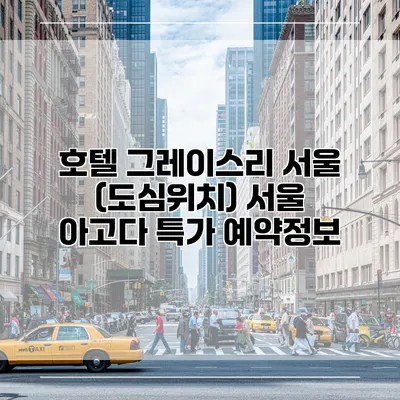 호텔 그레이스리 서울 (도심위치) 서울 아고다 특가 예약정보