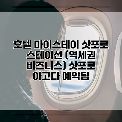 호텔 마이스테이 삿포로 스테이션 (역세권 비즈니스) 삿포로 아고다 예약팁