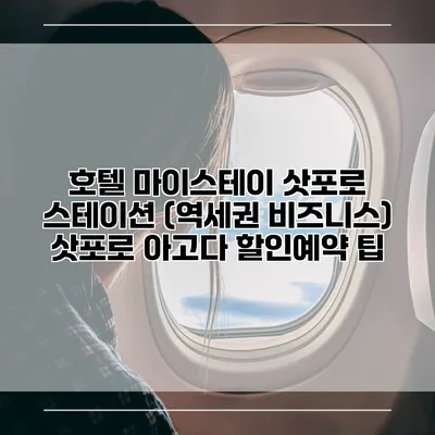 호텔 마이스테이 삿포로 스테이션 (역세권 비즈니스) 삿포로 아고다 할인예약 팁