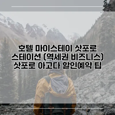 호텔 마이스테이 삿포로 스테이션 (역세권 비즈니스) 삿포로 아고다 할인예약 팁