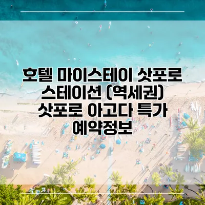 호텔 마이스테이 삿포로 스테이션 (역세권) 삿포로 아고다 특가 예약정보