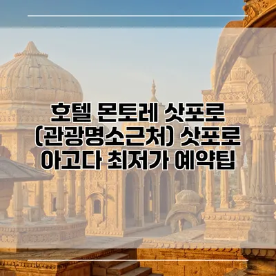 호텔 몬토레 삿포로 (관광명소근처) 삿포로 아고다 최저가 예약팁