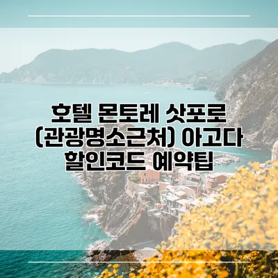 호텔 몬토레 삿포로 (관광명소근처) 아고다 할인코드 예약팁