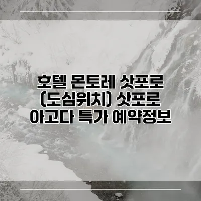 호텔 몬토레 삿포로 (도심위치) 삿포로 아고다 특가 예약정보