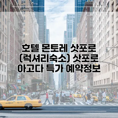 호텔 몬토레 삿포로 (럭셔리숙소) 삿포로 아고다 특가 예약정보