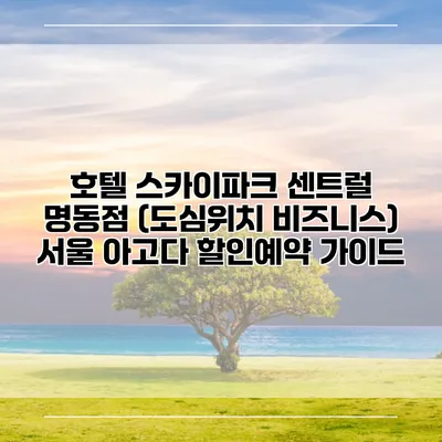 호텔 스카이파크 센트럴 명동점 (도심위치 비즈니스) 서울 아고다 할인예약 가이드